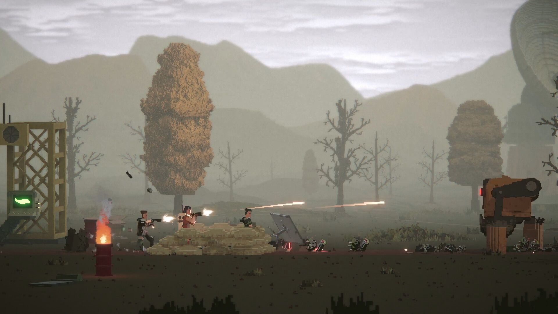 Ghostless blends 2.5D action with base building and squad combat