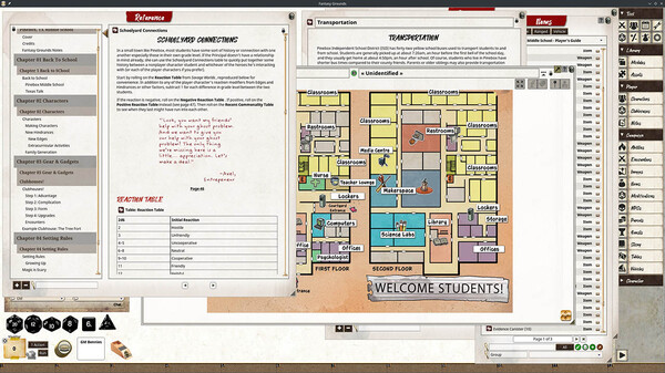 Fantasy Grounds - Pinebox Middle School