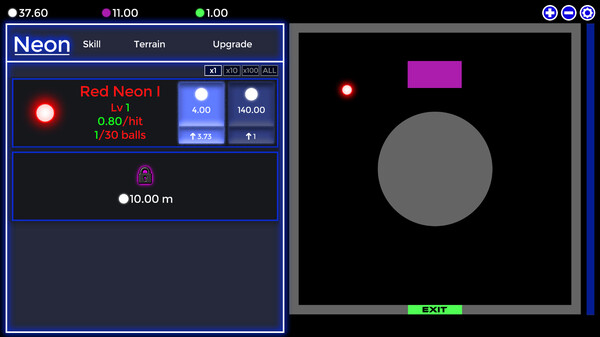 Скриншот 1 из игры Neon Idle