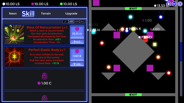 Скриншот 5 из игры Neon Idle