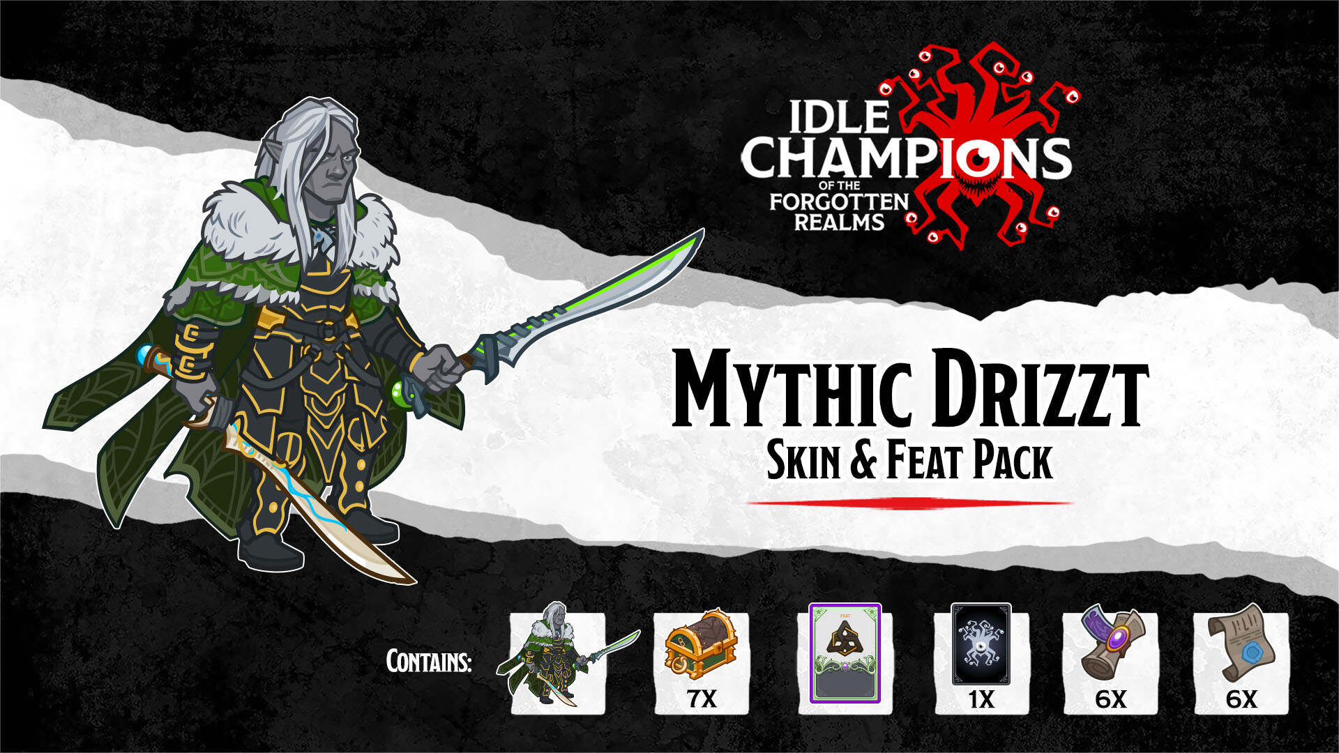 Idle Champions - Mythic Drizzt Skin & Feat Pack Featured Screenshot #1