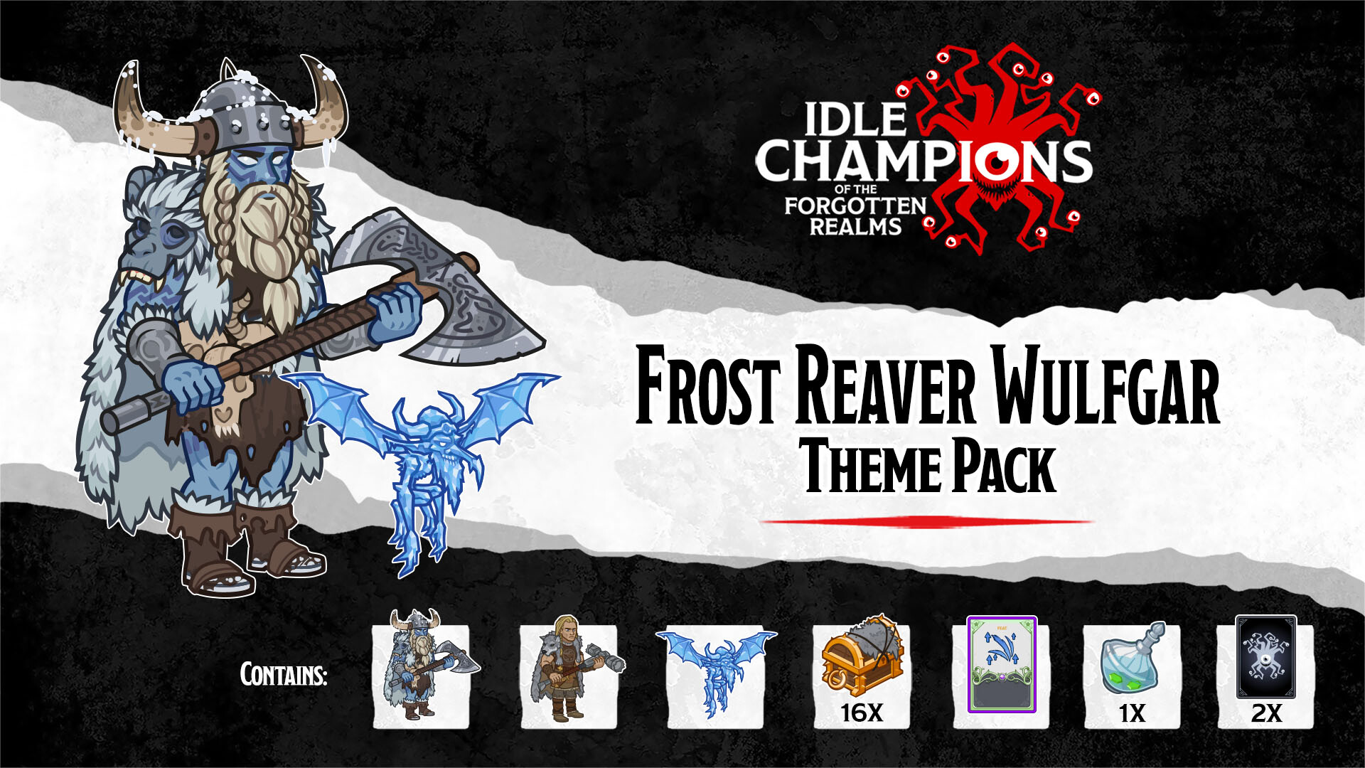 Idle Champions - Frost Reaver Wulfgar Theme Pack Featured Screenshot #1