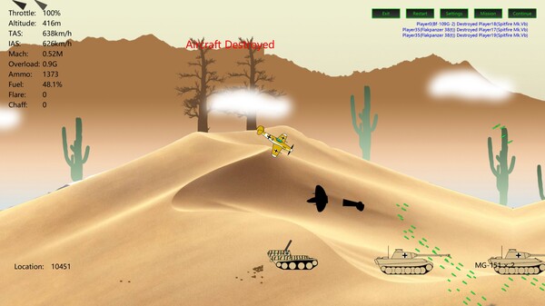 2D Dogfight - World War II (Aircrafts of Western Front)