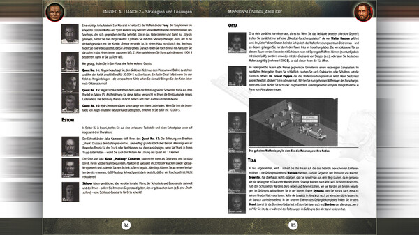 Jagged Alliance 2 - Deutsches Lösungsbuch (German Strategy Guide)