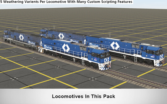 Trainz 2019 DLC - NR Class Locomotive - SeaTrain Pack