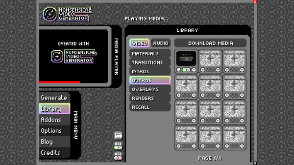 Screenshot z Nonsensical Video Generator Screenshot z Nonsensical Video Generator