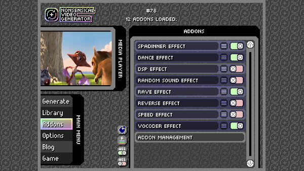 Screenshot z Nonsensical Video Generator Screenshot z Nonsensical Video Generator