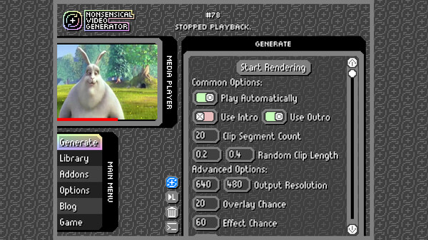 Screenshot z Nonsensical Video Generator Screenshot z Nonsensical Video Generator