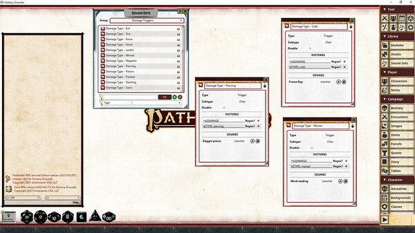 Fantasy Grounds - Pathfinder 2 RPG - Core Rules - Syrinscape Sound Link Pack