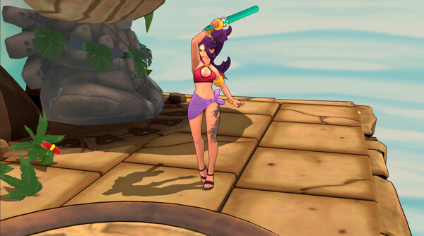 Rushdown Revolt: Pool Party Zhurong screenshot 2
