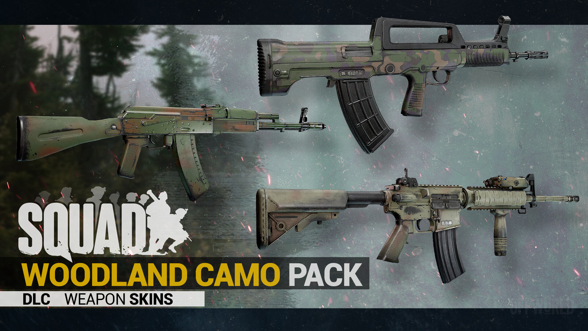 Squad Weapon Skins - Woodland Camo Pack Featured Screenshot #1