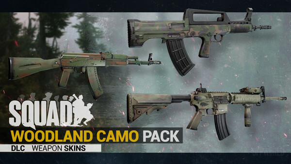 Squad Weapon Skins - Woodland Camo Pack — скриншот 1