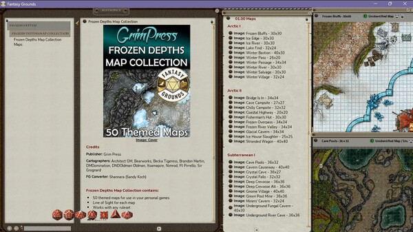Fantasy Grounds - Frozen Depths Map Collection