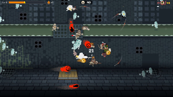 Screenshot z Letter Lancers