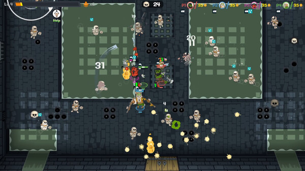 Screenshot z Letter Lancers