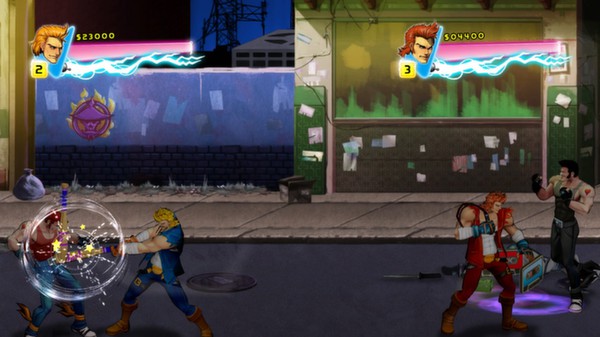 Screenshot z Double Dragon Neon