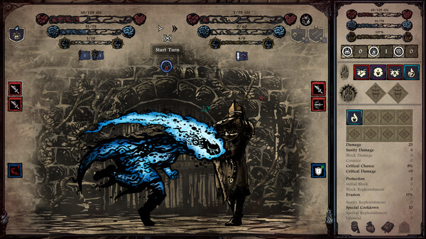 Screenshot of Whispers of the Eyeless gameplay showing in-action mechanics