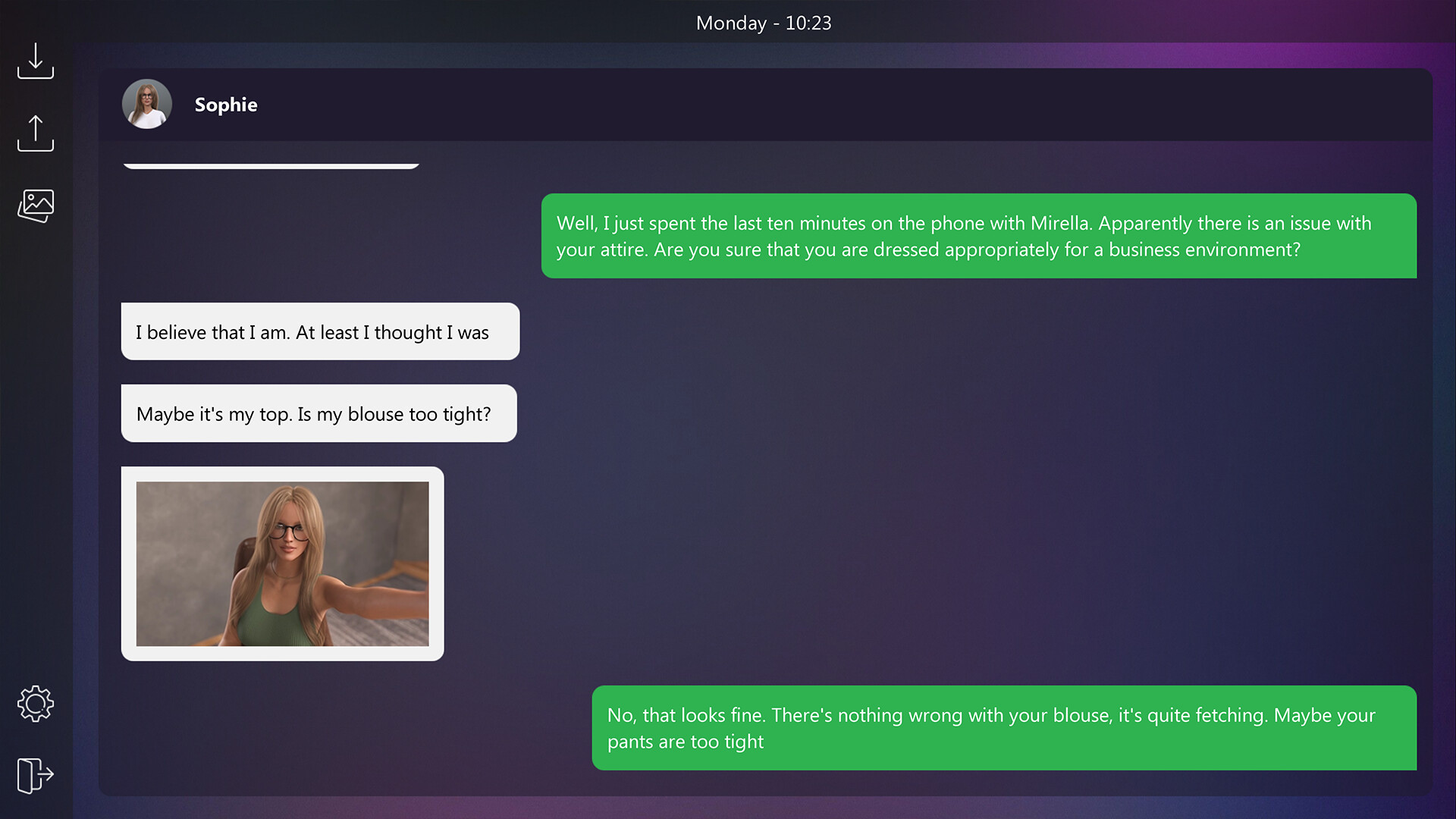Dirty Texts - New Intern screenshot #3