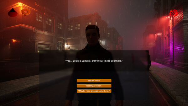 Harrowed World: Portents In Red - Modern Gothic Vampire RPG screenshot 1