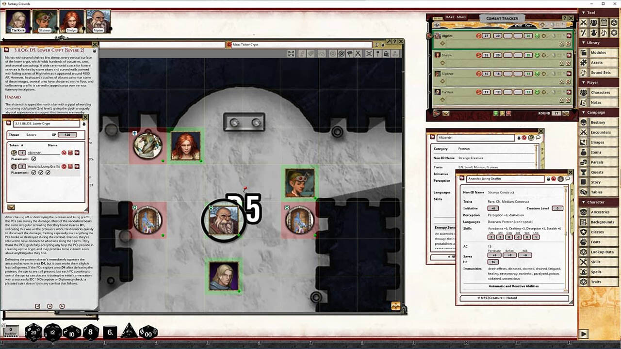 Fantasy Grounds - Pathfinder 2 RPG - Sky King's Tomb AP 1: Mantle of Gold screenshot 1