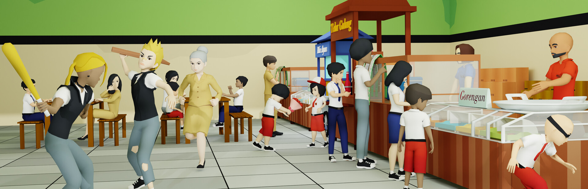 School Cafeteria Simulator