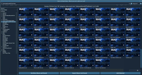 GameGuru MAX Cyberpunk Audio Booster Pack - Sounds of the Streets
