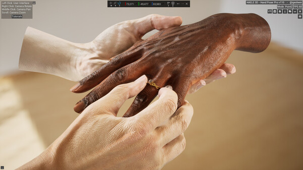 Screenshot z HAELE 3D - Hand Poses Pro - Drawing References Screenshot z HAELE 3D - Hand Poses Pro - Drawing References