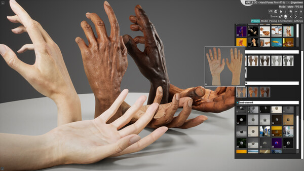 HAELE 3D - Hand Poses Pro - Drawing References game for Linux 1