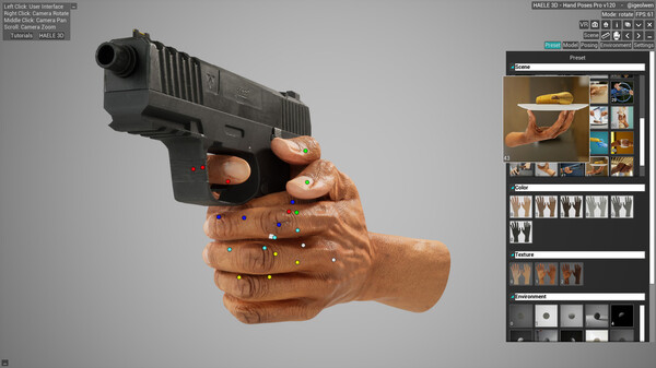 Screenshot z HAELE 3D - Hand Poses Pro - Drawing References Screenshot z HAELE 3D - Hand Poses Pro - Drawing References