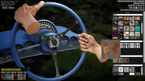 HAELE 3D - Hand Poses Pro - Drawing References.