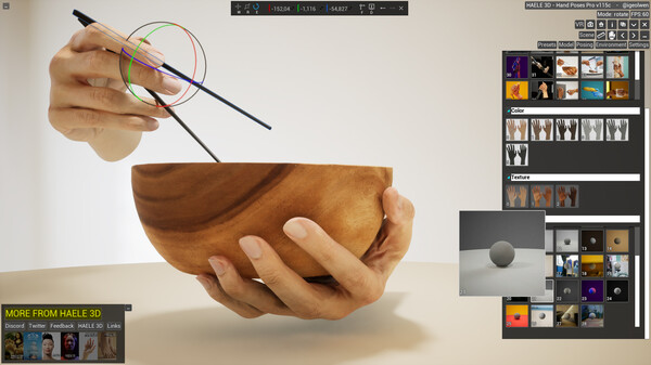 HAELE 3D - Hand Poses Pro - Drawing References game for windows Pc 1