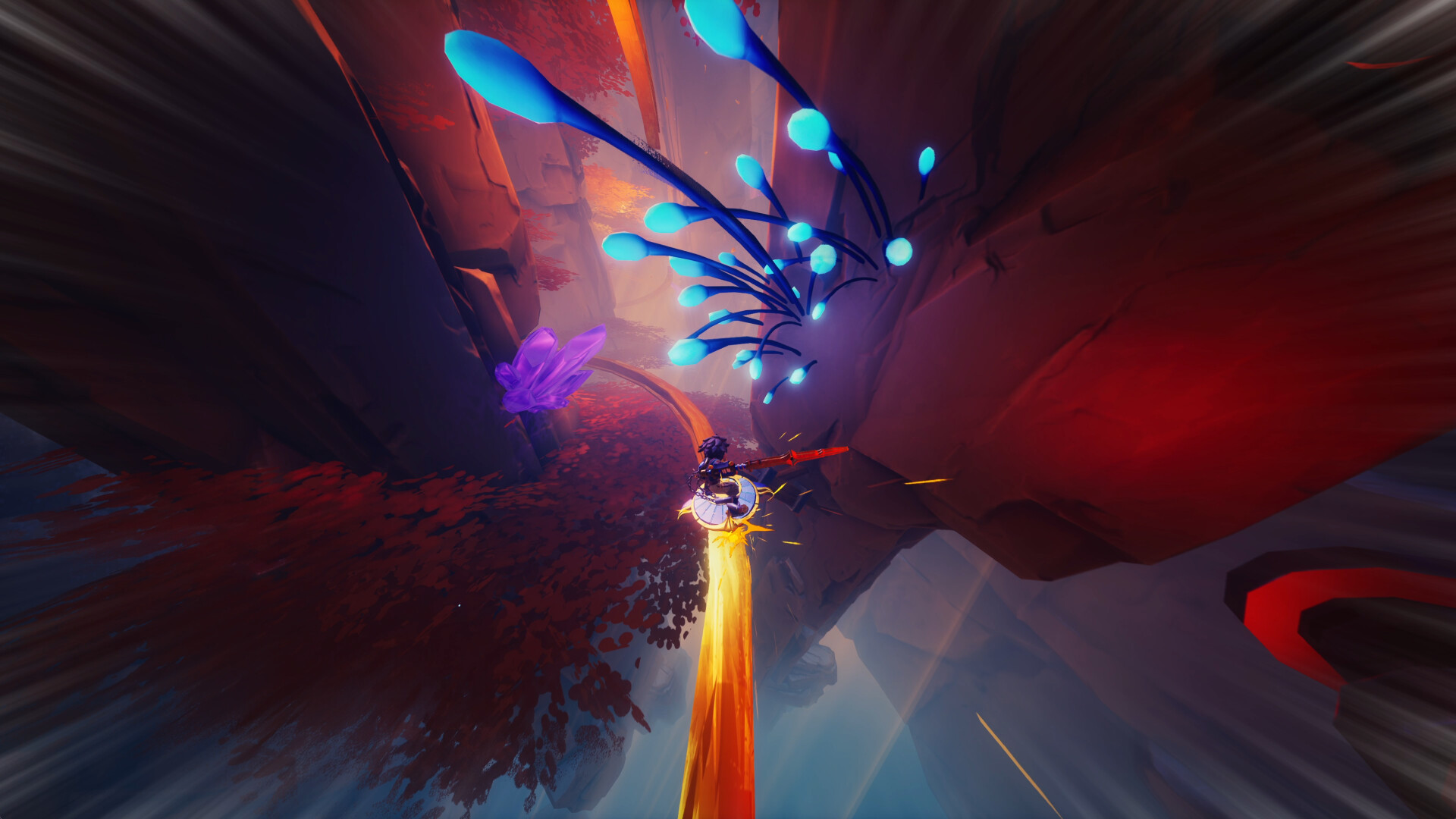Duskfade underwater realm with ethereal lighting