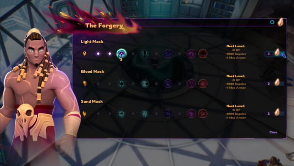 Screenshot of Masks of the Void: Origins