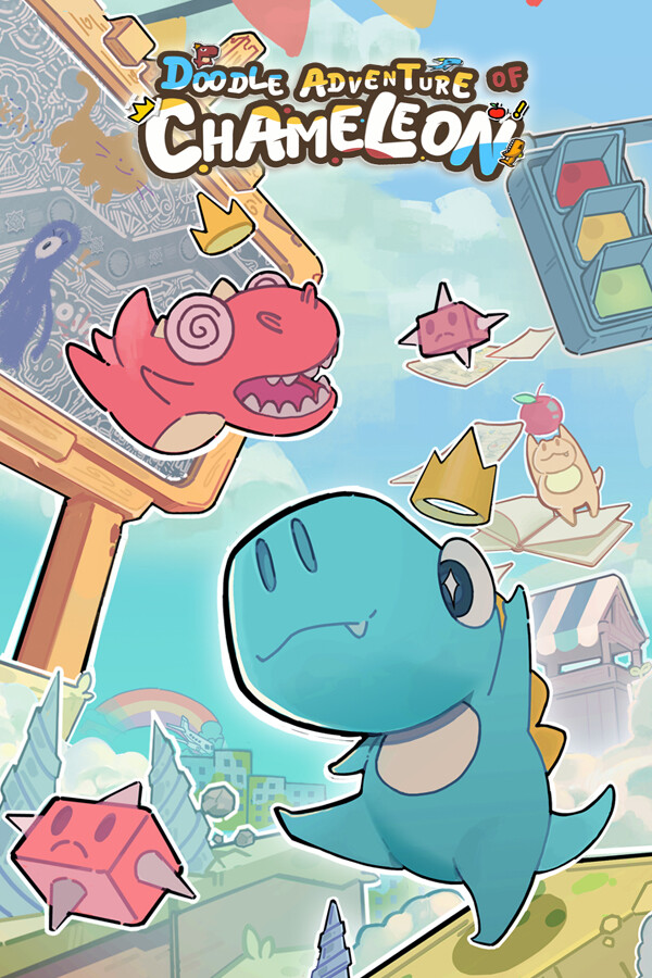 Capa de Doodle Adventure of Chameleon