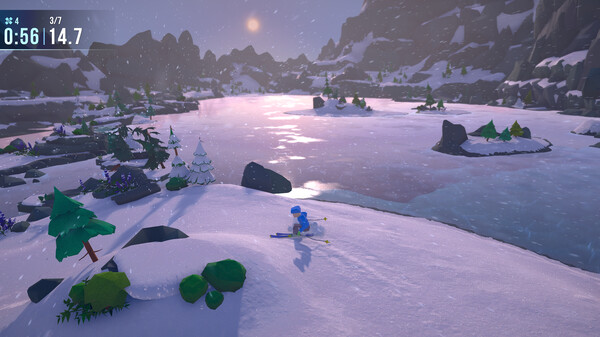 Screenshot of Lonely Mountains: Snow Riders
