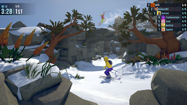 Screenshot of Lonely Mountains: Snow Riders