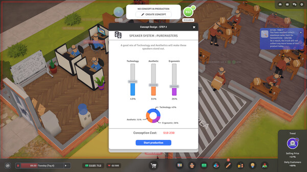 Screenshot z E-Startup 2 : Business Tycoon