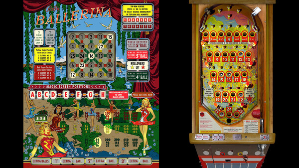 Bingo Pinball Gameroom - Bally Ballerina