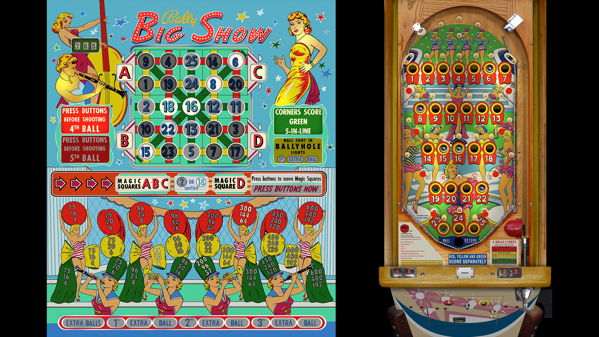 Bingo Pinball Gameroom - Bally Big Show Featured Screenshot #1