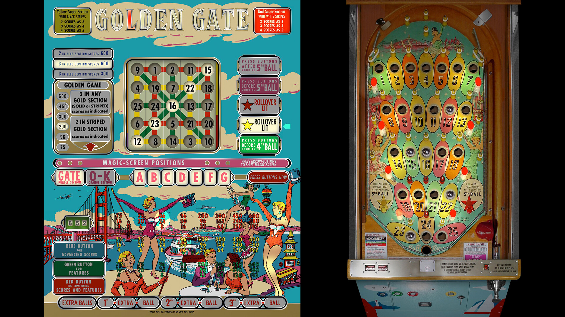 Bingo Pinball Gameroom - Bally Golden Gate Featured Screenshot #1