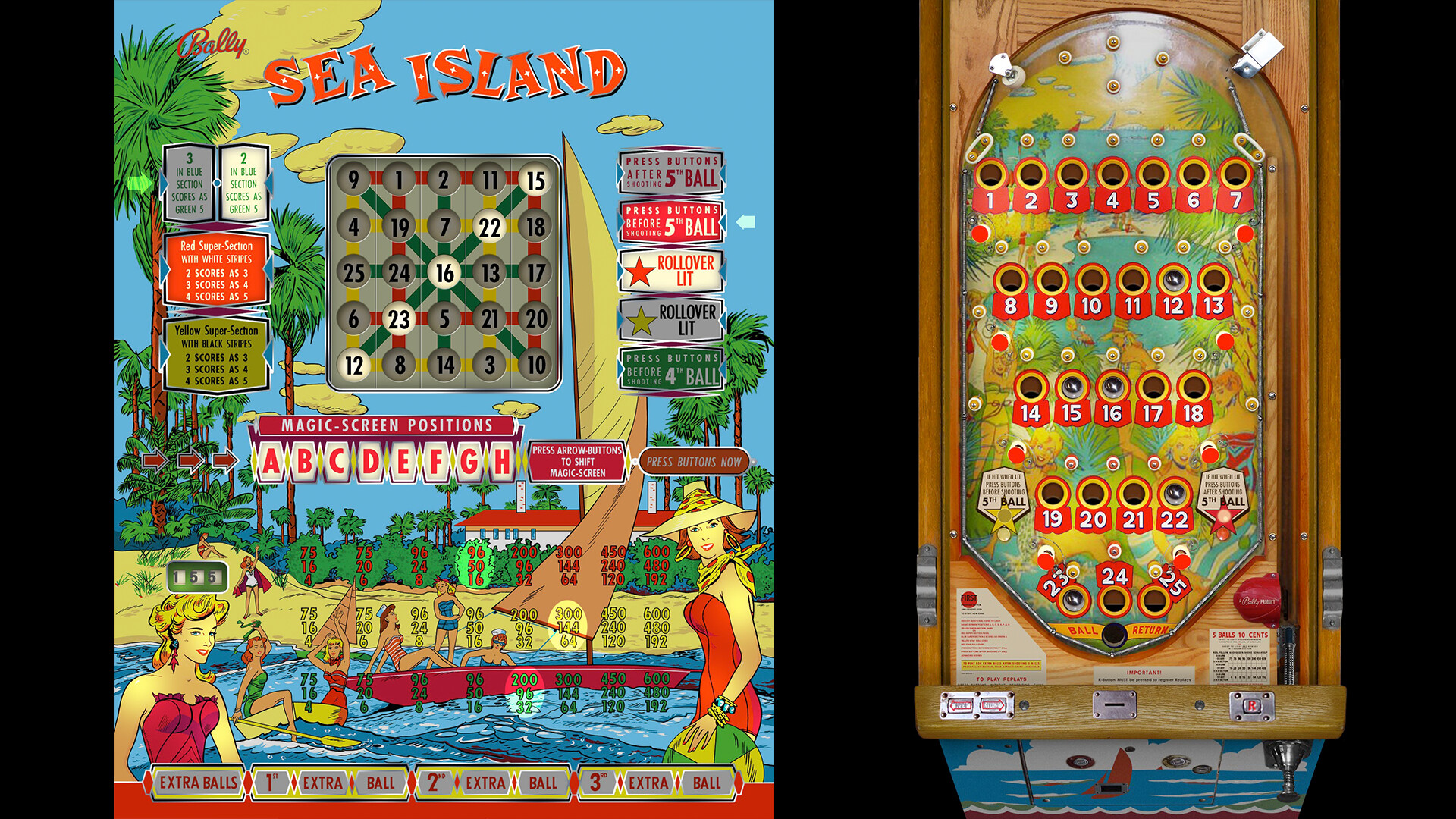 Bingo Pinball Gameroom - Bally Sea Island Featured Screenshot #1