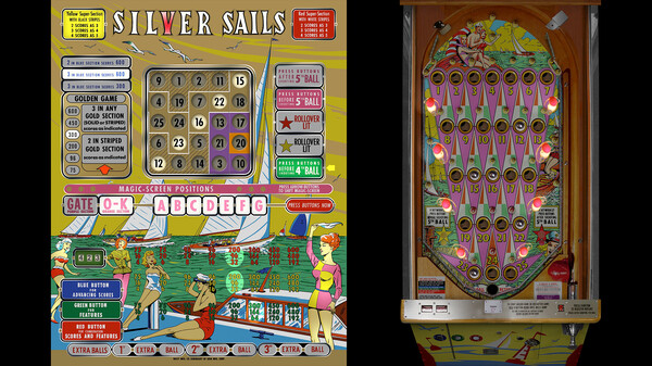 Bingo Pinball Gameroom - Bally Silver Sails