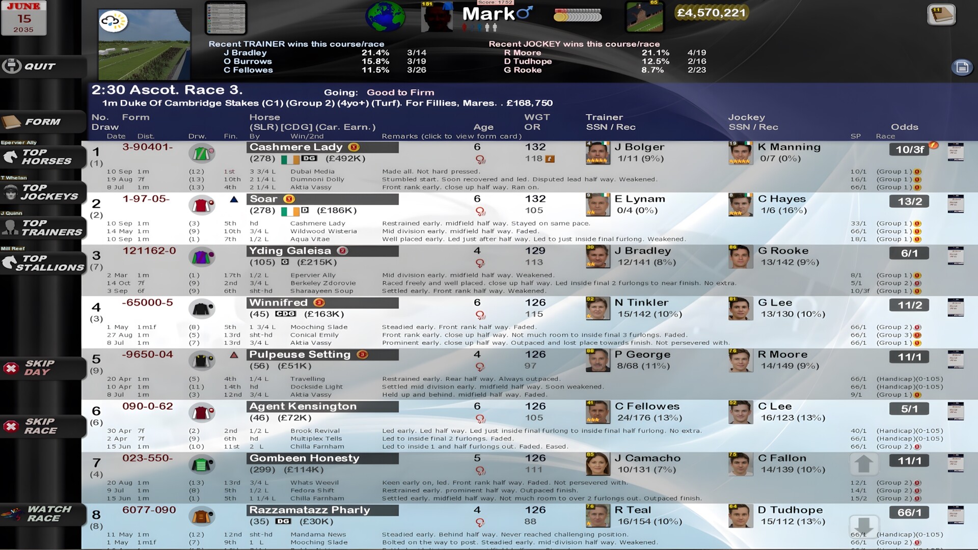 Starters Orders 8 Horse Racing screenshot #1