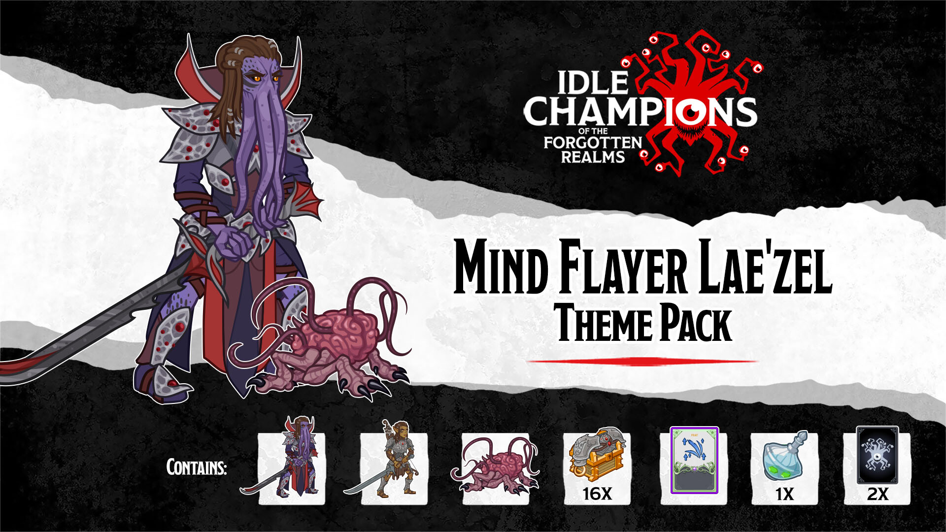 Idle Champions - Mind Flayer Lae'zel Theme Pack Featured Screenshot #1