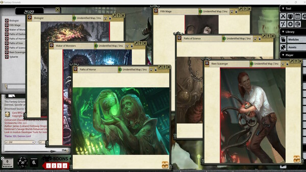 Fantasy Grounds - Shadow of the Demon Lord Master Paths of Shadow Bundle