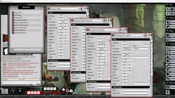 Fantasy Grounds - Shadow of the Demon Lord Master Paths of Shadow Bundle