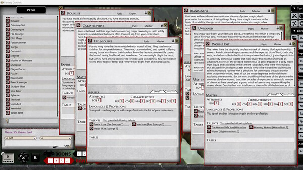 Fantasy Grounds - Shadow of the Demon Lord Master Paths of Shadow Bundle