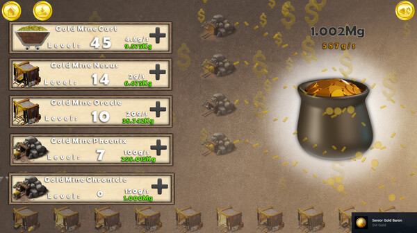 Gold Rush Clicker — gameplay screenshot 2