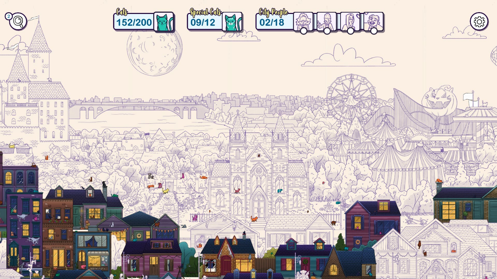 Hidden Cats in Spooky Town – Screenshot 1