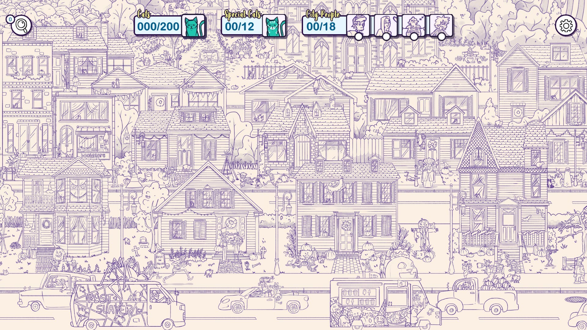 Hidden Cats in Spooky Town screenshot #4